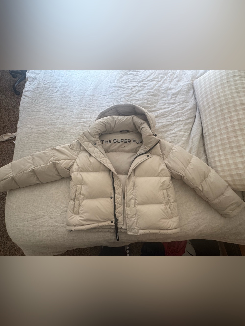 Aritzia The Super Puff Jacket - Off-White/Cream